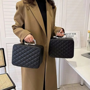 Sac cosmétique de gros en gros certifié BSCI, grande capacité, portable, étanche, pour voyage - Product Image 3