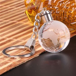 Promotion Crystal Glass LED Light Gift Soccer Volleyball Earth <b>Keychain</b> Bag Pendants Customization Logo Light Ball <b>Keychain</b> - Product Image 5
