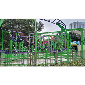 เครื่องเล่นสวนสนุกสำหรับครอบครัว รถไฟเหาะขนาดเล็ก 32 ที่นั่ง สำหรับขาย - Product Image 2