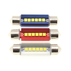 FSYLX 31mm 36mm 39mm 41mm Festoon Canbus 2525 6SMD C5W luz de lectura Led automática lámpara de techo luces interiores de coche 12 voltios blanco - Product Image 2