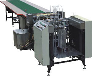 High Speed Paper Rigid Cake Shoes Box Feeder Gluing Machine