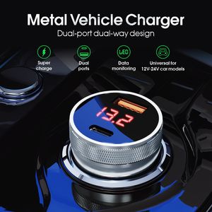 Chargeur de voiture 54W USB Type C PD36W Charge rapide du téléphone Charge rapide pour iPhone 16 15 Huawei Xiaomi Samsung iPad Ordinateur portable Tablette - Product Image 3