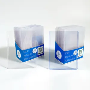 Suporte de cartões ultra transparente, 3x4 polegadas, pvc, toploader, suporte para cartão, transparência, suporte para cartão de negociação com filme protetor