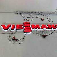 Enseigne en lettres acryliques 3D personnalisées, étanches, avec éclairage LED, indice de protection IP65/IP66/IP67, commande par application, montage mural pour utilisation en intérieur/extérieur