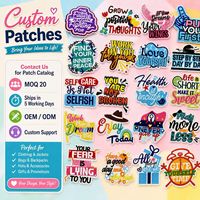 Patchs brodés thermocollants ou à coudre, Affirmation positive 'Croyez en vous', Nuage de pensées, Papillon, Cadeau, Horloge