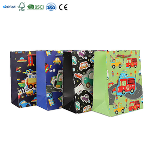 Sacchetti di carta Kraft in cartone per lo Shopping personalizzati sacchetti di carta per cartoni animati per il confezionamento di sacchetti di carta regalo da <span class=keywords><strong>donna</strong></span> - Product Image 1