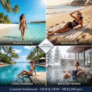 Conjunto de Bikini de Tanga Personalizado OEM para Mujer, Traje de Baño Femenino de Lujo, Traje de Baño de Dos Piezas de Alta Calidad, Fabricante de Trajes de Baño Ecológicos - Product Image 6