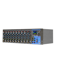 Mélangeur en métal professionnel QX12 12 canaux monté en rack avec console audio analogique à effets intégrés