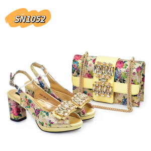 Zapatos Magenta con Bolso a Juego, Zapatos para Fiesta <span class=keywords><strong>de</strong></span> Boda Nigeriana 2019 en Oferta, Zapatos y Bolso a Precio Económico - Product Image 2