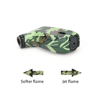 Mini torche à gaz rechargeable de poche camouflage design à jet unique, briquet, nouveauté, articles de fête, couleur personnalisée au butane