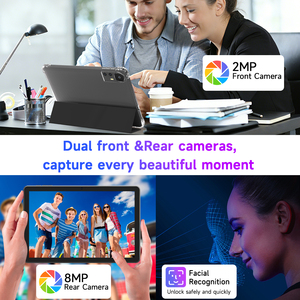 Tablet PC Android de 10 pulgadas con 128 GB de ROM, pantalla táctil HD de 1280 * 800, tablet 2 en 1 con teclado, funda, ratón y lápiz óptico. - Product Image 2