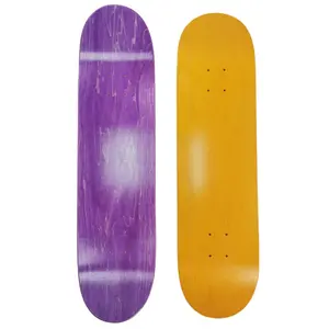 Top sale Canadian maple deck 7.75" 8'' 8.25'' 7ply stained color skateboard deck blank Canadian maple deck for skateboard
