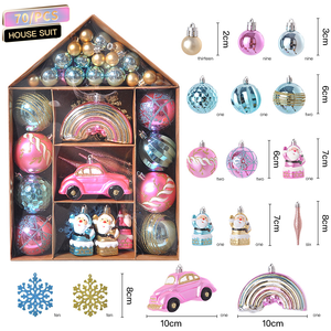 2023 REE 70 Plastic lastic xed ixed ululk OME Home edding arty ececor IG iant ararge rihristmas REE todos los Ornaments IFT Bojes et - Product Image 6