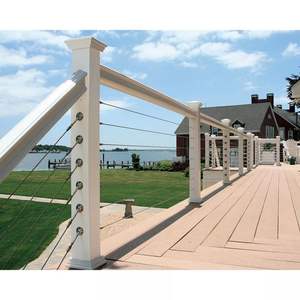 ステンレス鋼屋外ガードレールマットブラック304ケーブル手すりポスト手すり - Product Image 4