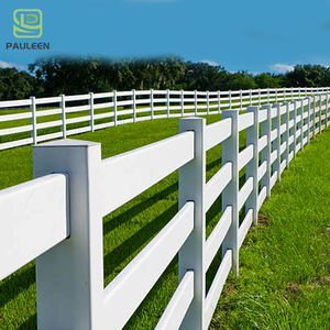 Valla <span class=keywords><strong>para</strong></span> Caballos de PVC Blanco de Alta Calidad <span class=keywords><strong>para</strong></span> Exteriores, con <span class=keywords><strong>3</strong></span> Rieles, Postes de Seguridad, Barandilla, Valla <span class=keywords><strong>para</strong></span> Rancho - Product Image 4