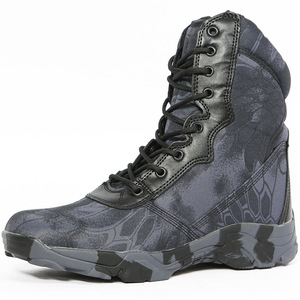 Scarponi <span class=keywords><strong>da</strong></span> Uomo S0065 di Alta Qualità, Traspiranti, per Arrampicata, Escursionismo, <span class=keywords><strong>Trekking</strong></span>, Giochi CS, Campeggio, Caccia, Neri e Mimetici - Product Image 5