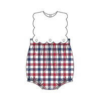 Robe pour filles et enfants avec drapeau américain patriotique du 4 juillet, personnalisée avec des étoiles et des rayures, barboteuse à volants pour bébé