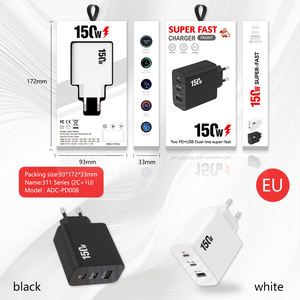 手机充电器Oem c型手机20w快速Usb壁式充电器<span class=keywords><strong>3</strong></span>端口Cargador通用手机充电器带包装 - Product Image 2