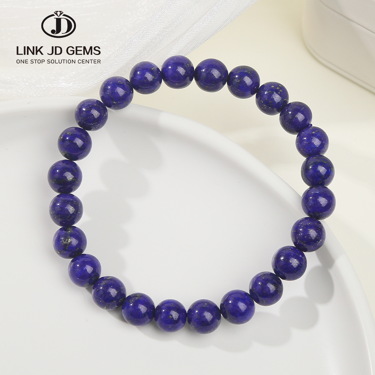 天然無処理ラピスラズリブレスレット 10mm-30.7g