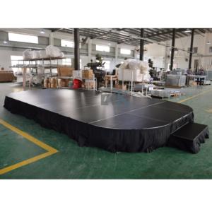Escenario Portátil RK-Portable Stage RAK-SQ4I, Escenario Modular Portátil de Aluminio Ligero con Fácil Montaje y Desmontaje para Eventos - Product Image 1
