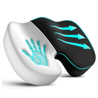 Coussins de siège ergonomiques personnalisés OEM en mousse à mémoire de forme antidérapante pour soulager la douleur du coccyx, idéaux pour les employés de bureau assis longue durée