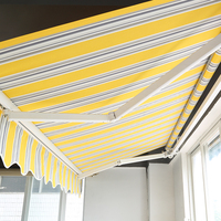 Auvent de fenêtre en aluminium manuel ou motorisé pour extérieur, auvent rétractable pour balcon, auvents en aluminium pour extérieur