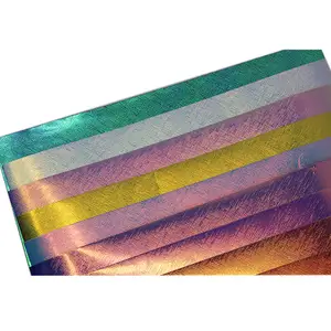 Ткань для сумки из синтетической кожи для поделок голографическая кожа синтетическая лакированная полиуретановая тканая обувь материал в Kachaw Китай