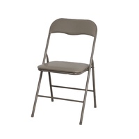 Chaise pliante de banquet portable bon marché en gros Tables et chaises de restaurant en plein air Chaise pliante en métal rétro personnalisée pour mariage