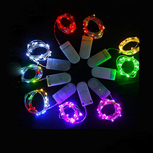 ไฟ LED ประดับตกแต่ง ใช้แบตเตอรี่ สายไฟสีเงิน กันน้ำ สำหรับงาน DIY งานแต่งงาน ห้องนอน ระเบียง คริสต์มาส - Product Image 2