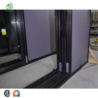 Porte coulissante en aluminium moderne personnalisée Topbright, double vitrage, isolation thermique, porte coulissante en verre anti-ouragan