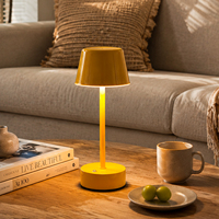 Lampe de table moderne en métal rechargeable en forme de champignon, écologique, avec LED tactile réglable pour la décoration de chambre et de bureau à domicile