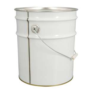 Tamburo in acciaio stagnata <span class=keywords><strong>da</strong></span> <span class=keywords><strong>20</strong></span> <span class=keywords><strong>litri</strong></span> con coperchio e manico per prodotti chimici in metallo secchio di vernice per uso industriale - Product Image 5
