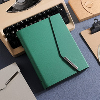 Organisateur personnalisable pour agenda B5 en cuir PU, carnet de notes à couverture rigide non daté, planificateur hebdomadaire et mensuel avec stylo
