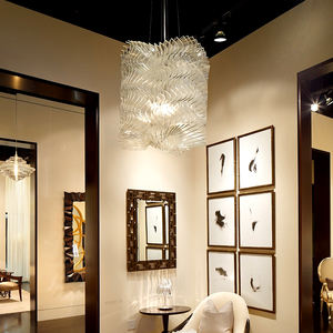 Candelabro de decoración de Arte de nuevo diseño, lámpara colgante de acrílico de cristal de estilo nórdico blanco para restaurante de Hotel en casa - Product Image 5