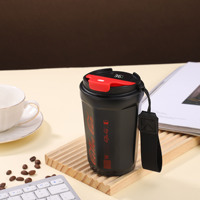 Termo de café de diamante de bala roja de Internet transfronterizo 304 Acero inoxidable alto valor de Color impresión taza de agua regalos de negocios