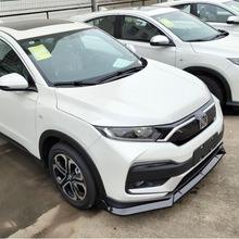 Welta <b>for</b> XRV 2019 <b>Car</b> Front Bumper Lip <b>Diffuser</b> Spoiler Glossy Black ABS+PP Plastic Towing Hitch Bolt-On Protector - Product Image 5