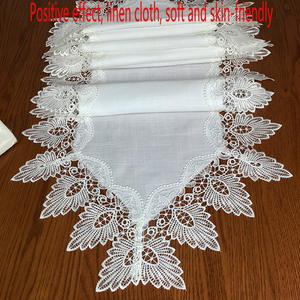 1 pièce de <span class=keywords><strong>chemin</strong></span> de <span class=keywords><strong>table</strong></span> en <span class=keywords><strong>dentelle</strong></span>, set de décoration pour la maison, antidérapant, résistant à la chaleur - Product Image 3