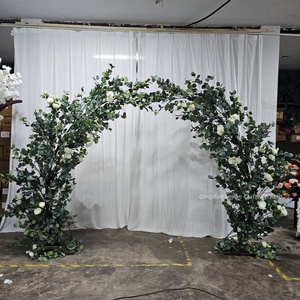 Arche de <span class=keywords><strong>fleurs</strong></span> de cerisier bordeaux pour décoration de mariage, arbre de cerisier rose pour fêtes de mariage et anniversaires - Product Image 6