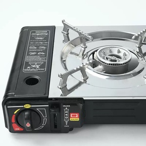 Estufa de Gas Portátil de Doble Quemador para Camping, Cocina Exterior con Combustible de Butano y Propano, Control de Llama Ajustable y Protección de Seguridad - Product Image 3
