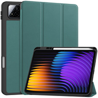 Xiaomi Pad 7 için Pro 2024 Tablet kılıfı 11.2 inç manyetik üç katlı PU deri standı kapak ile Mi Pad 7 2024 vaka kalem yuvası