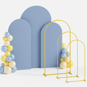 Arches de décoration pour fêtes, arche de toile de fond pour baby shower, lot de 3 supports d'arche de mariage - Product Image 5