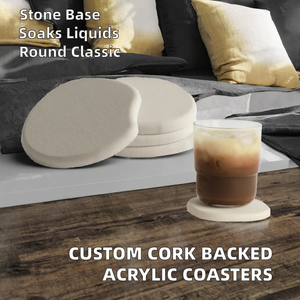 Modern Round <b>marble</b> Coasters doe cups and <b>glass</b> made from India at cheap price for wholesale in bulk - Product Image 2
