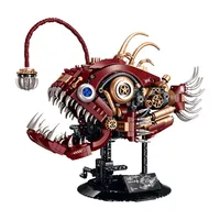 XINZHUAN XZ0113 2026 Nuevo Modelo de Pez Mecánico MOC, Bloques de Construcción Creativos, Adorno para el Hogar, Regalo para Adultos, Sets de Bloques de Construcción