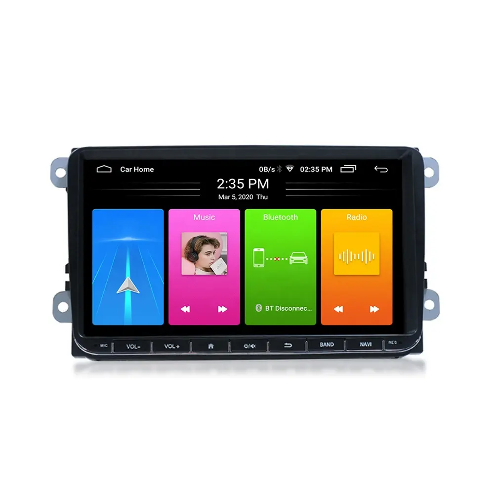 MCX 9 Inch Android 10.0 Car Dvd Player Cho Phổ SKODA GOLF 5 Golf 6 POLO PASSAT B5 B6 Wifi Gps Navigation Autoradio