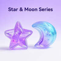 Boîte Mystère Mignonne Étoile Lune Fidget Slow Rising Anti-Stress Jouets Sensoriels Souples à Presser