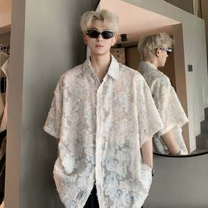 เสื้อเชิ้ตแขนสั้นพิมพ์ลายดอกไม้ฮาวายสำหรับผู้ชายชุดชายหาดลำลองระบายอากาศสำหรับวัยรุ่นฤดูร้อน - Product Image 1