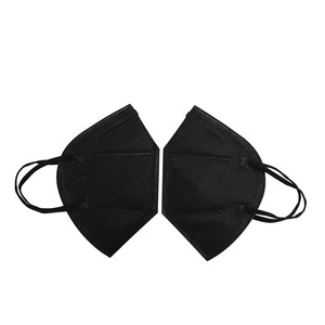 <span class=keywords><strong>Masque</strong></span> jetable, lot de 20, noir, filtration à 95 %, clip nasal réglable, respirateurs et masques - Product Image 2
