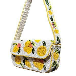 Handmade Beaded Saddle Shape Shoulder <b>Bag</b> Women Fashionable Luxury Waterproof Evening Party Clutch Flap Closure Single <b>Strap</b> - Product Image 1