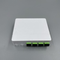 Boîtier de distribution optique mural mini 4 ports 4 fibres SC FC LC pour câblage de réseau PON intérieur