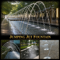 Fontaine interactive musicale personnalisée pour enfants, idéale pour parcs d'attractions, places publiques et sites touristiques